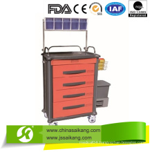 ABS 4 Layers Medical Anesthesia Treatment Trolley